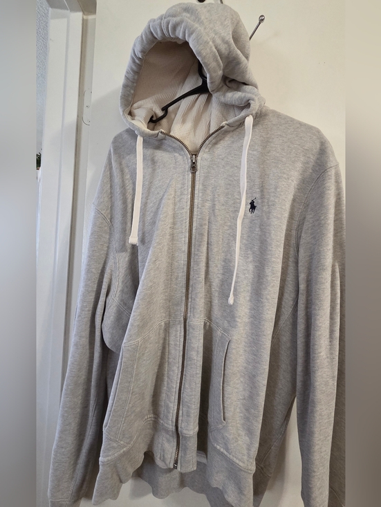 Ralph Lauren Other - Polo Ralph Lauren Light Gray Zip-Up Hoodie XXL Mens